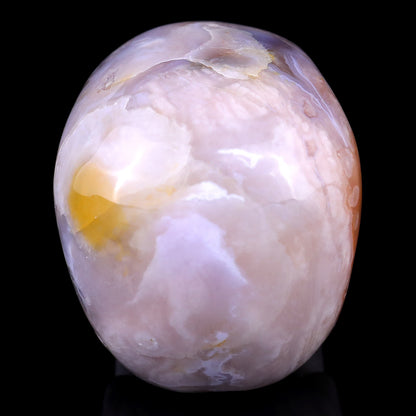 3.0" Sakura Agate Hand Carved Crystal Realistic Skull Sculpture Crystallumi