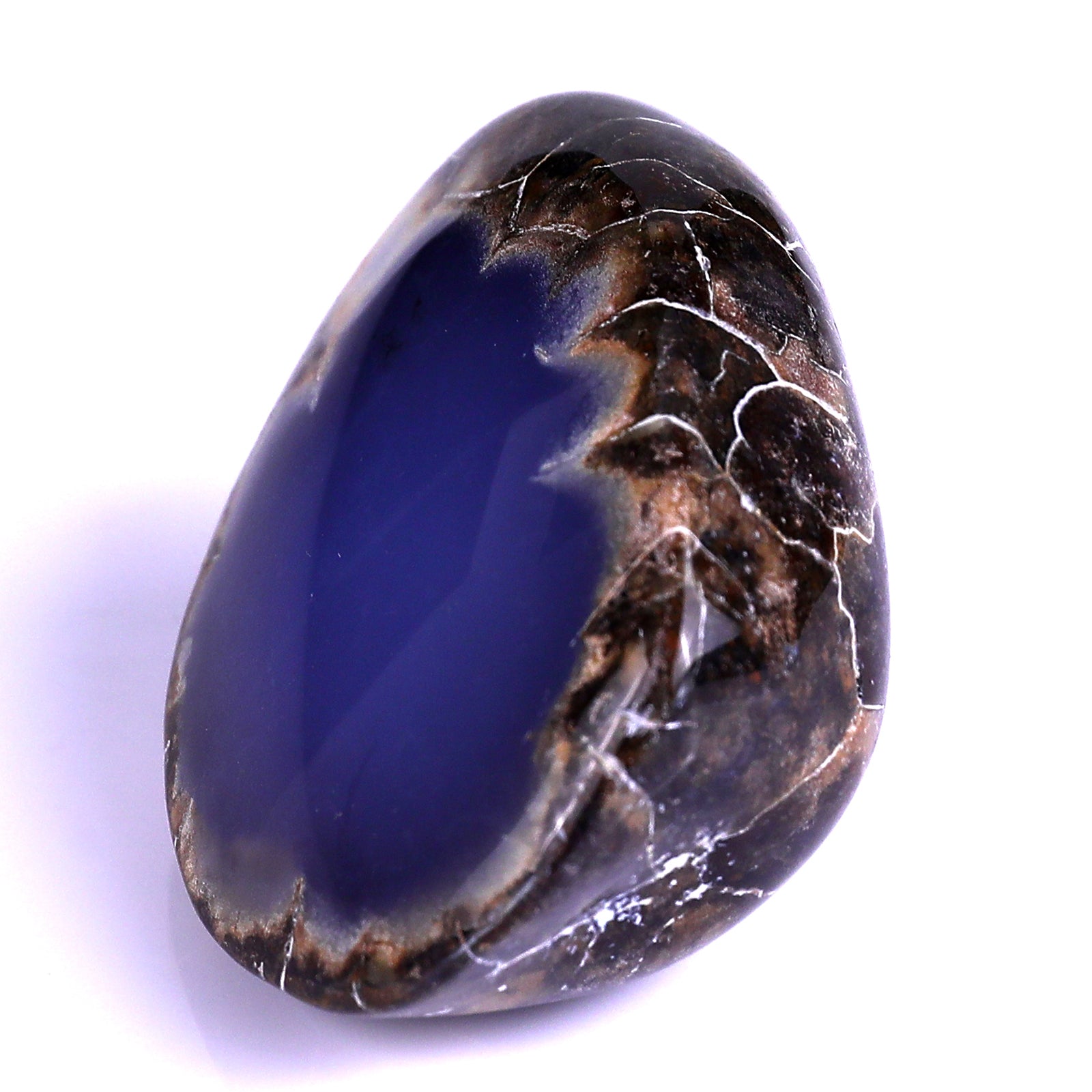 3.1" Blue Chalcedony Hand Carved Crystal Polished Stone Crystallumi