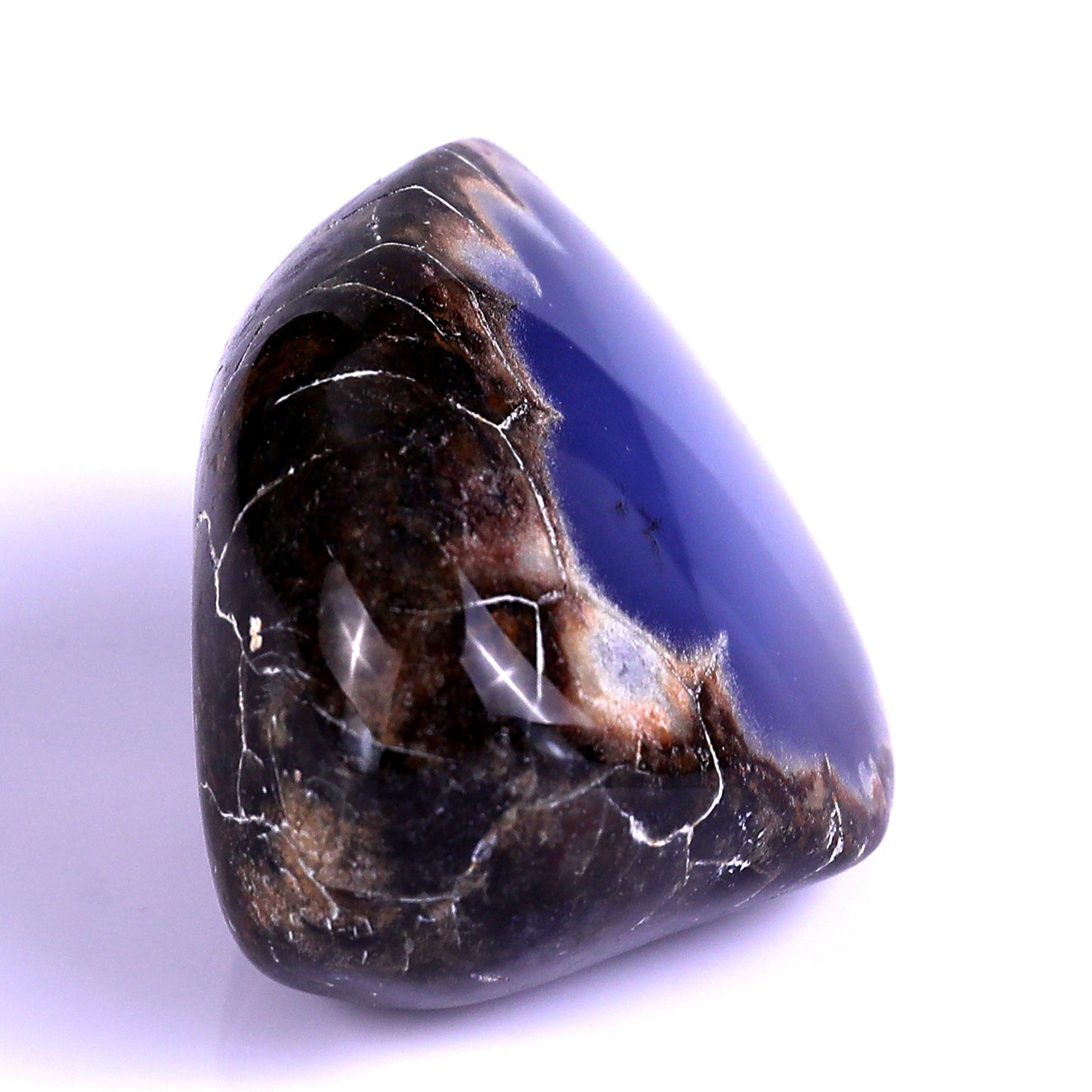 3.1" Blue Chalcedony Hand Carved Crystal Polished Stone Crystallumi