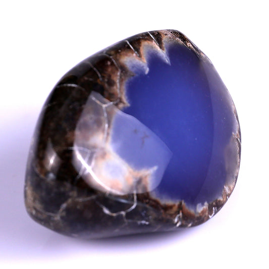 3.1" Blue Chalcedony Hand Carved Crystal Polished Stone Crystallumi