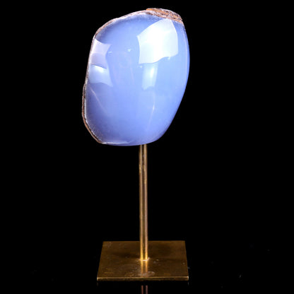 3.3" Blue Chalcedony Hand Carved Crystal Polished Stone Crystallumi