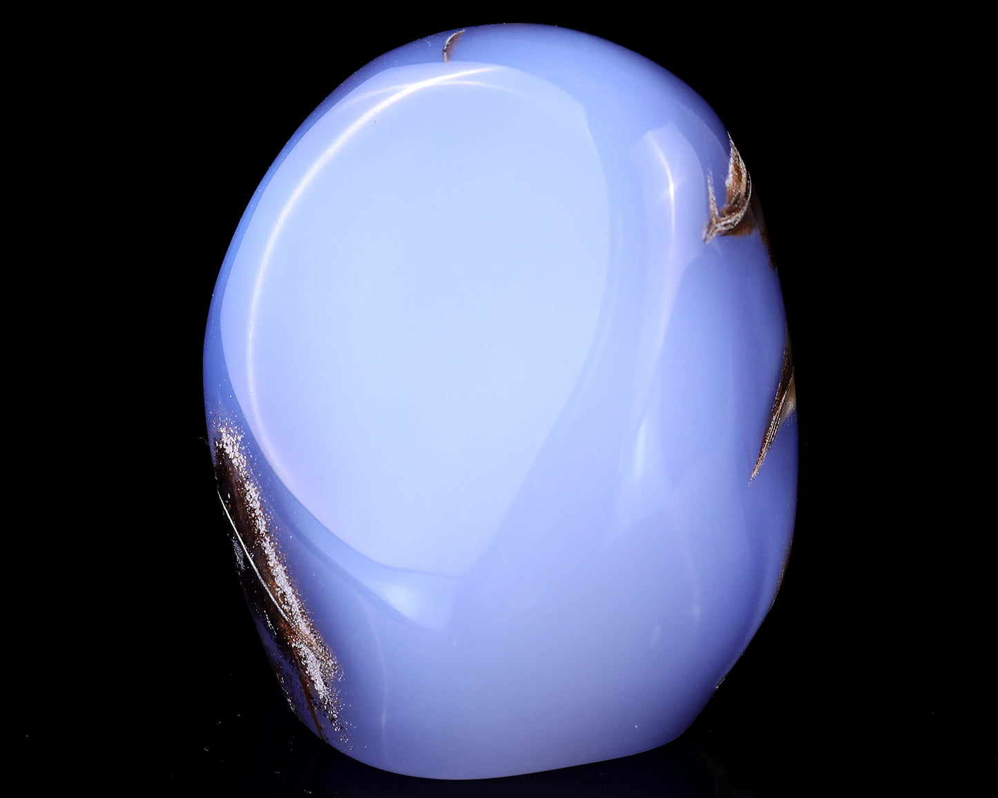 3.4" Blue Chalcedony Hand Carved Crystal Polished Stone Crystallumi