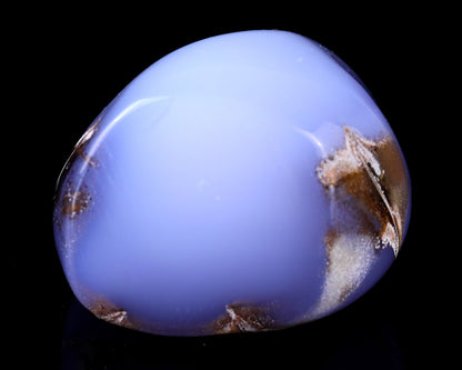 3.4" Blue Chalcedony Hand Carved Crystal Polished Stone Crystallumi