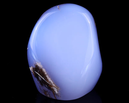 3.4" Blue Chalcedony Hand Carved Crystal Polished Stone Crystallumi