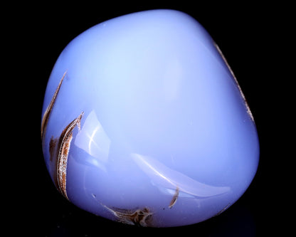 3.4" Blue Chalcedony Hand Carved Crystal Polished Stone Crystallumi