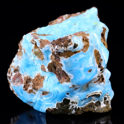 3.5" Blue Aragonite Hand Carved Mineral Specimen Skull Sculpture Crystallumi