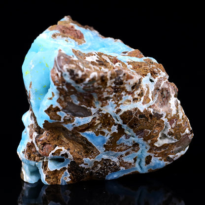 3.5" Blue Aragonite Hand Carved Mineral Specimen Skull Sculpture Crystallumi