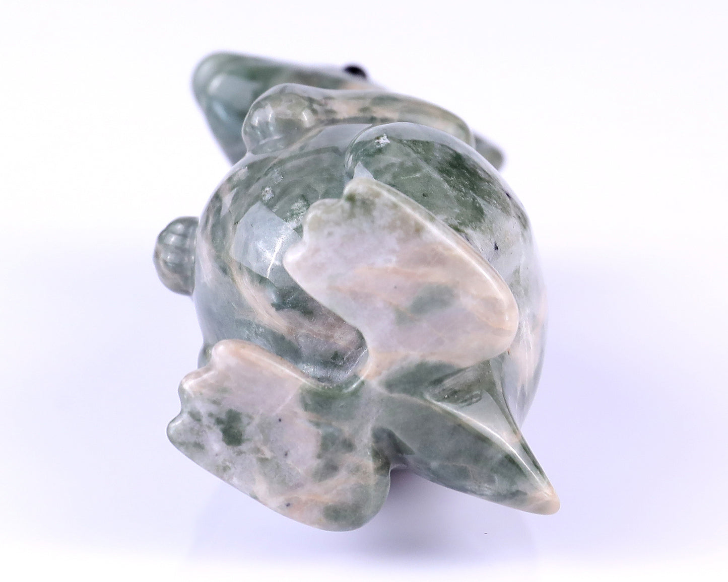 3.6" Jiulong Jade Hand Carved Crystal Kangaroo Sculpture Crystallumi