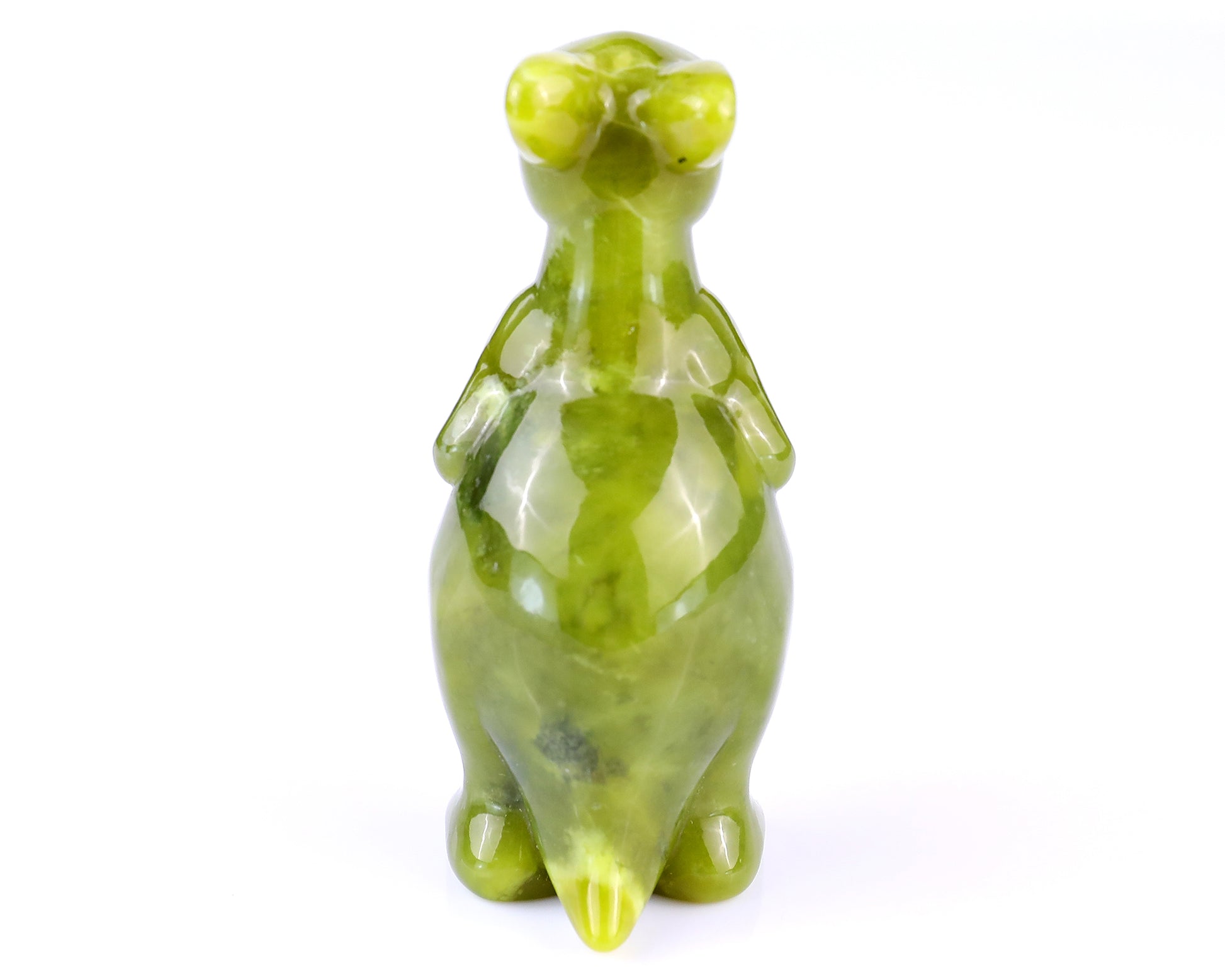 3.6" New Jade Hand Carved Crystal Kangaroo Sculpture Crystallumi