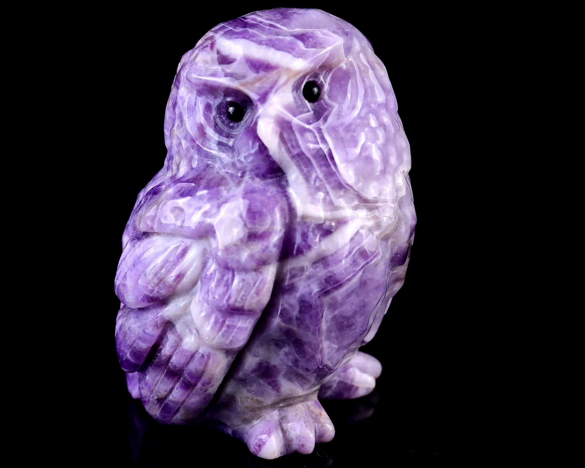 Dream amethyst owl crystal hotsell carving