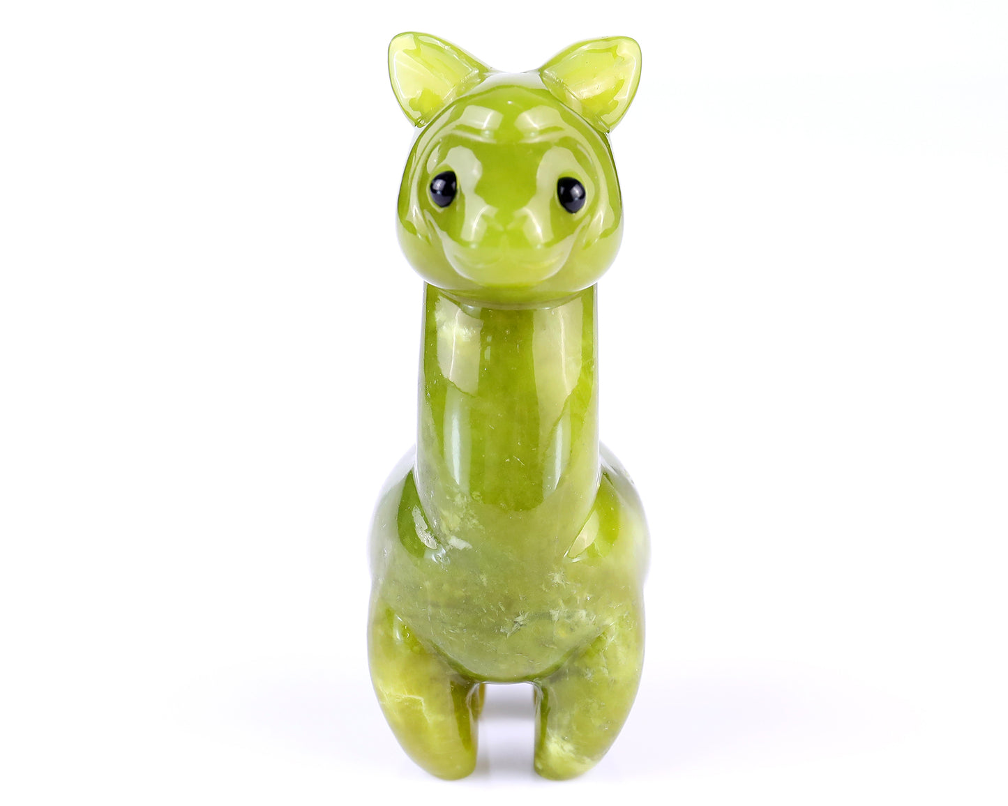 3.7" New Jade Hand Carved Crystal Alpaca Sculpture Crystallumi