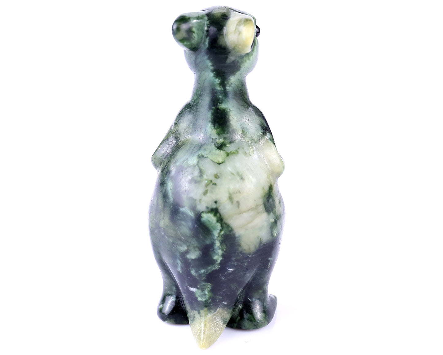 3.7" New Jade Hand Carved Crystal Kangaroo Sculpture Crystallumi