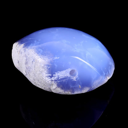 3.9" Blue Chalcedony Hand Carved Crystal Polished Stone Crystallumi