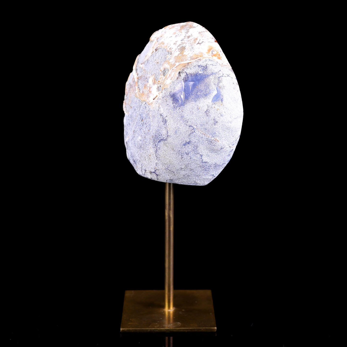 3.9" Blue Chalcedony Hand Carved Crystal Polished Stone Crystallumi