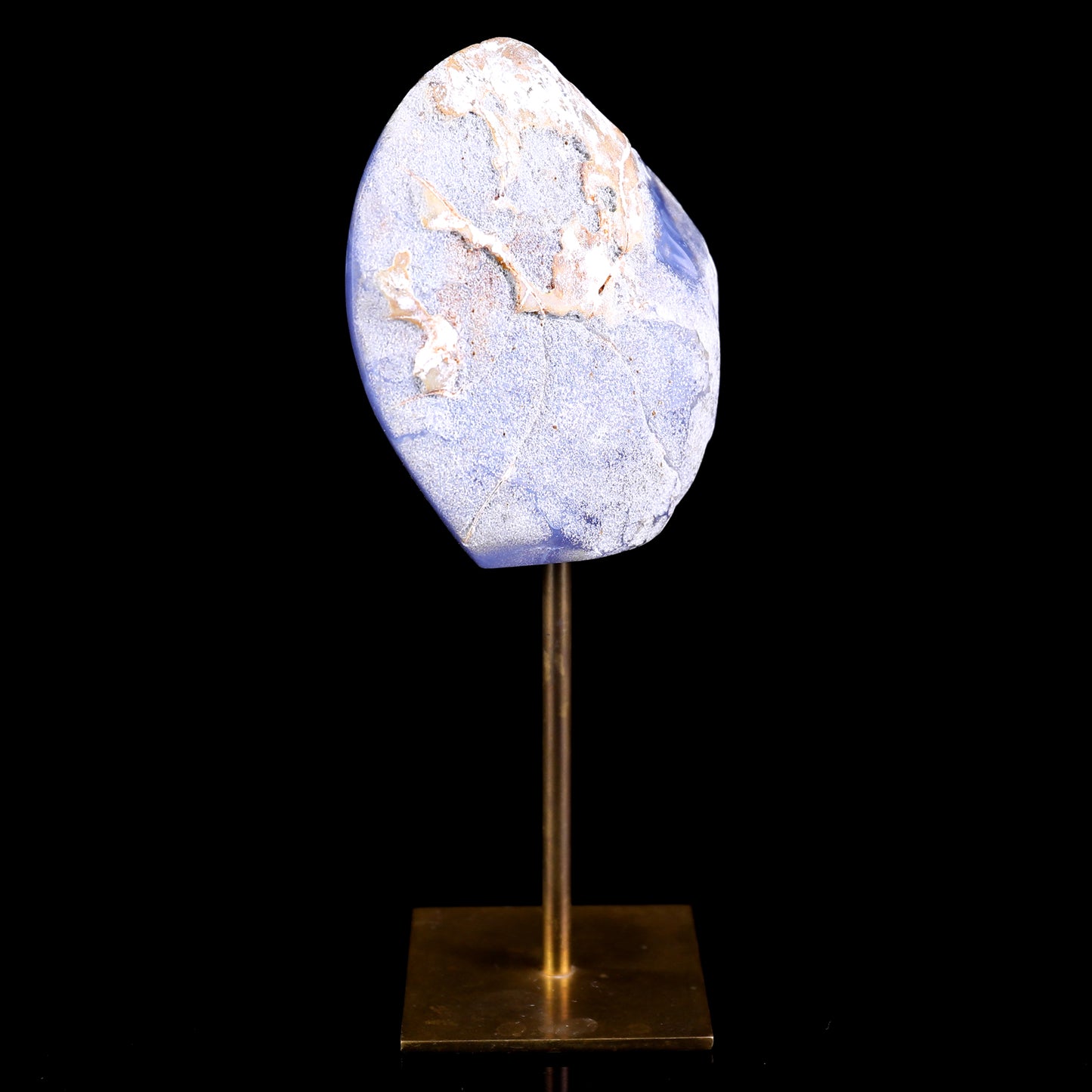 3.9" Blue Chalcedony Hand Carved Crystal Polished Stone Crystallumi