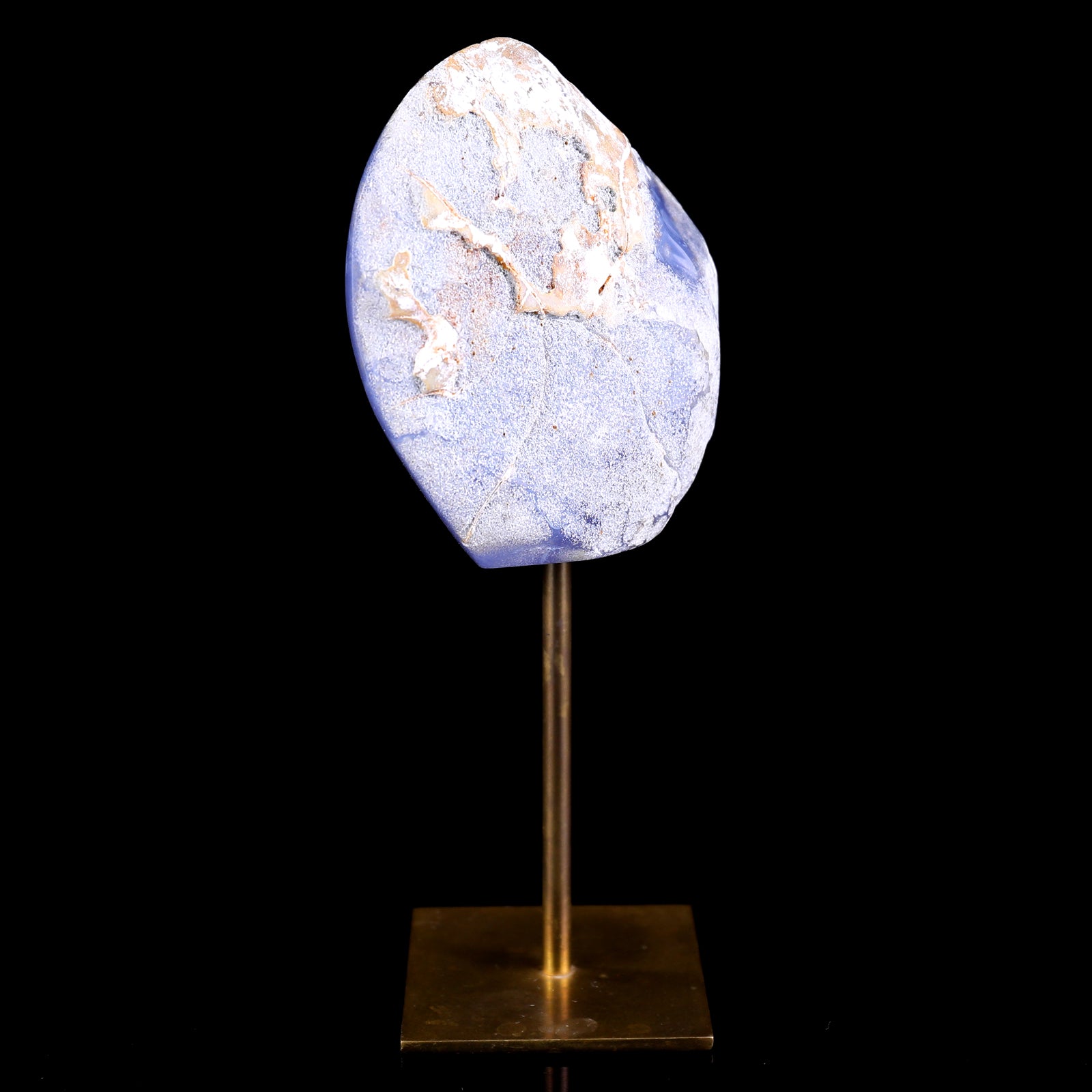 3.9" Blue Chalcedony Hand Carved Crystal Polished Stone Crystallumi