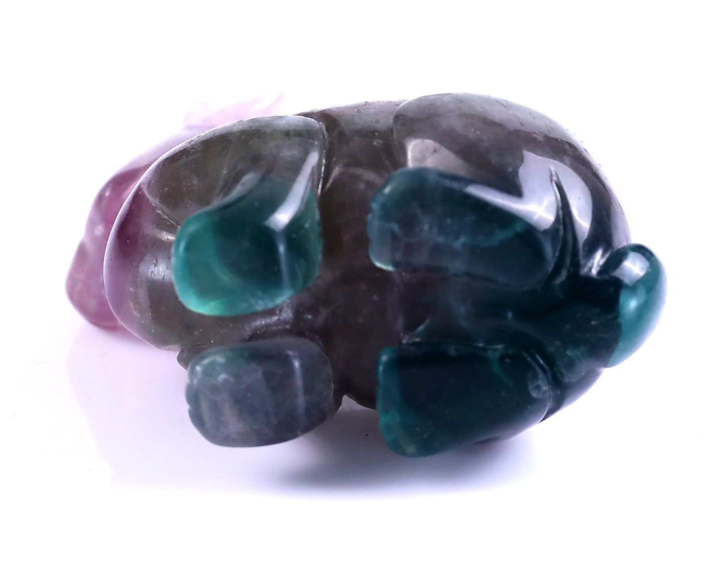 2.2" Fluorite Hand Carved Crystal Rabbit Sculpture