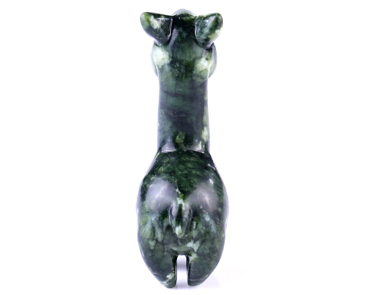 4.0" New Jade Hand Carved Crystal Alpaca Sculpture Crystallumi