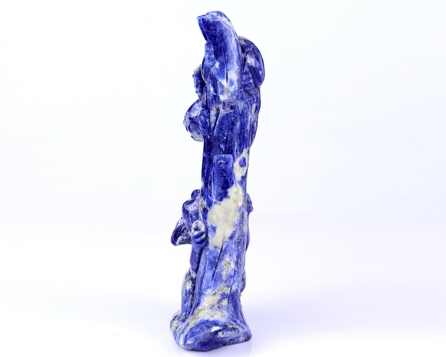 4.3" Sodalite Hand Carved Crystal Koalas Sculpture Crystallumi