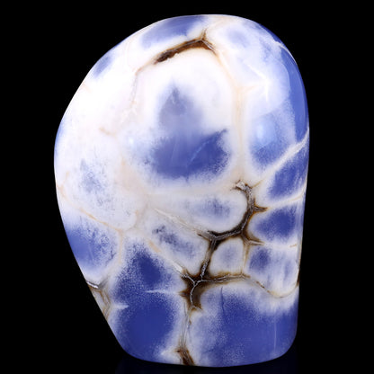 4.4" Blue Chalcedony Hand Carved Crystal Polished Stone Crystallumi