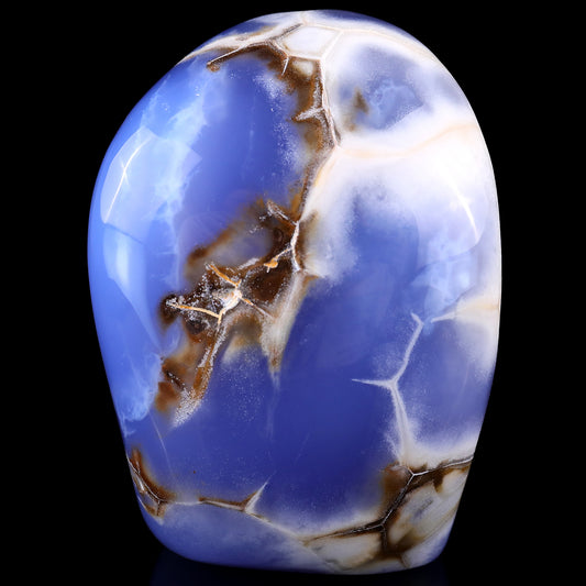 4.4" Blue Chalcedony Hand Carved Crystal Polished Stone Crystallumi