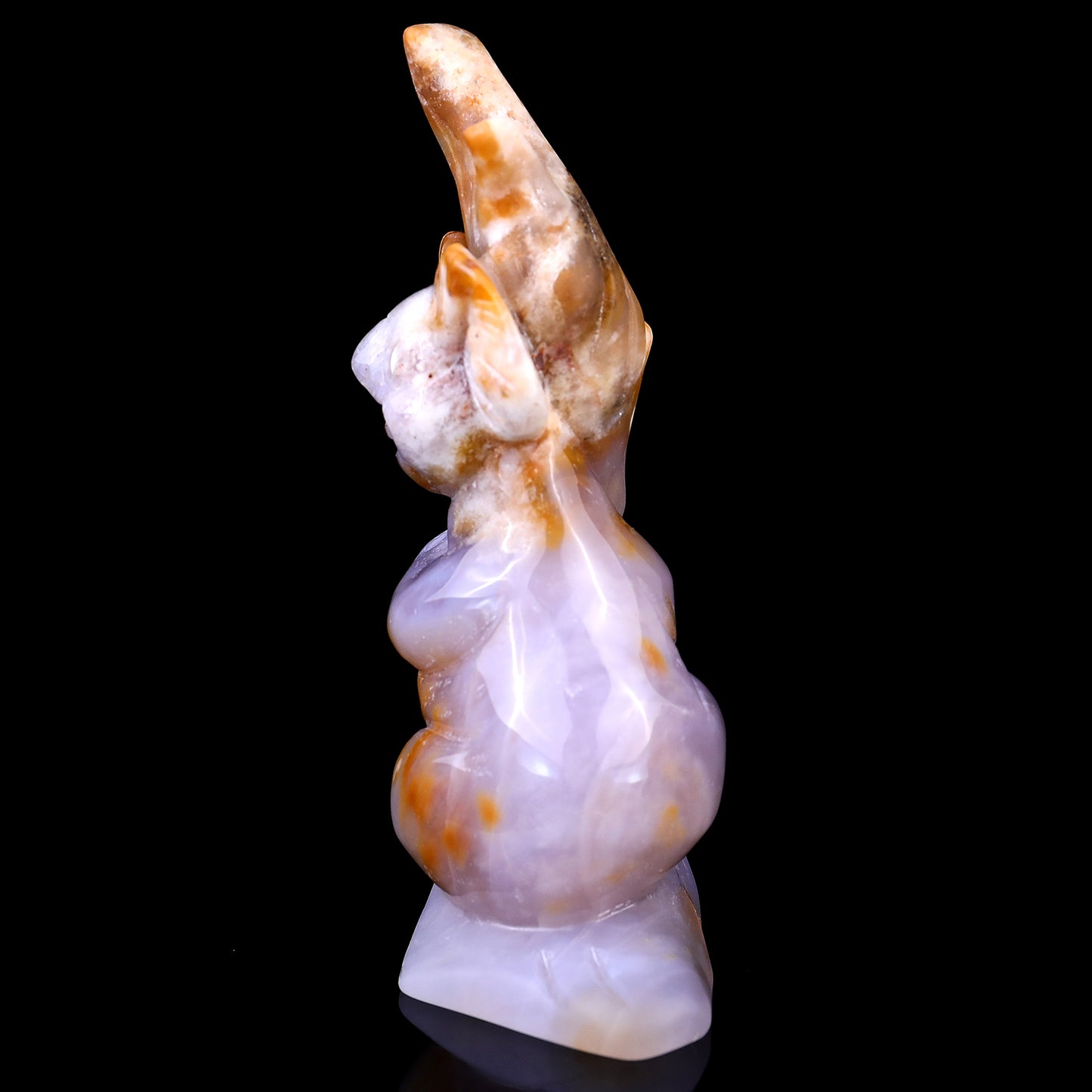 4.7" Chalcedony Hand Carved Crystal Koala Sculpture Crystallumi