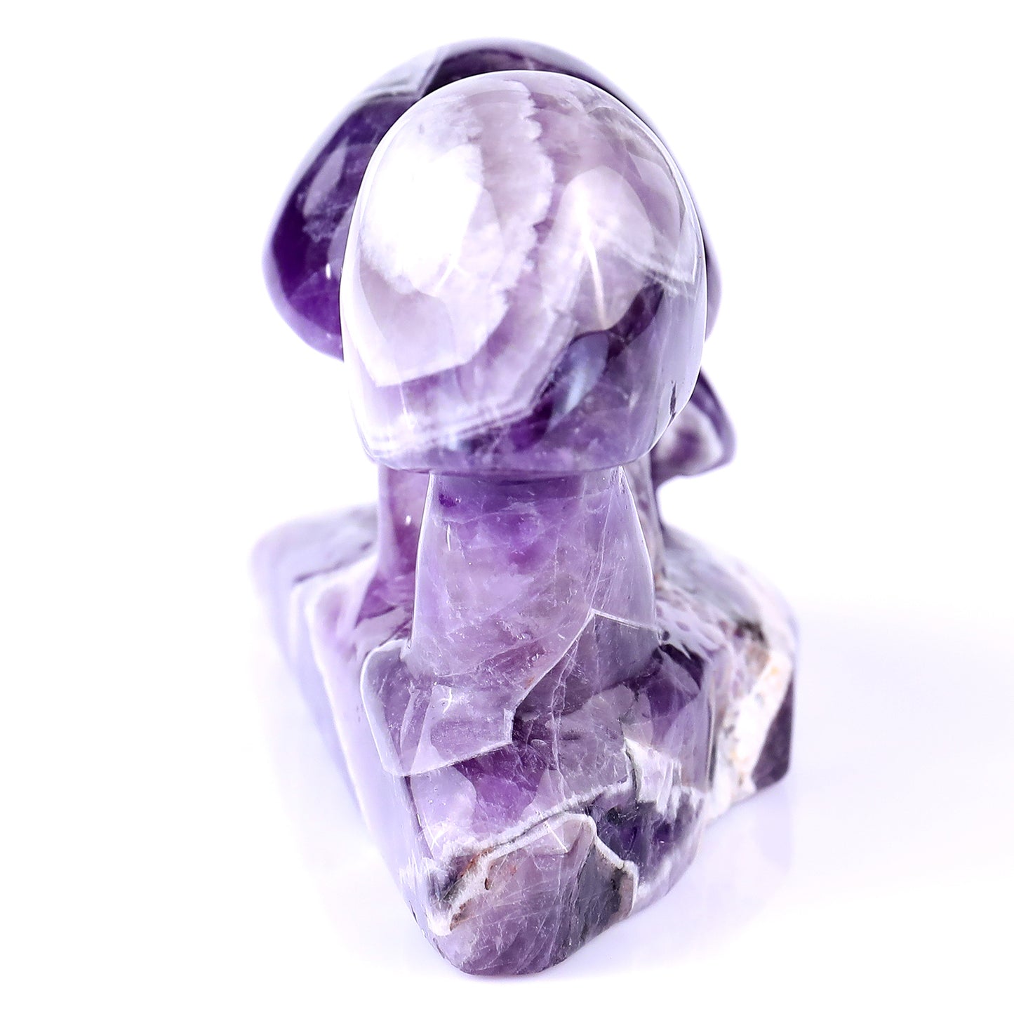 4.7" Dream Amethyst Hand Carved Crystal Mushrooms Sculpture Crystallumi