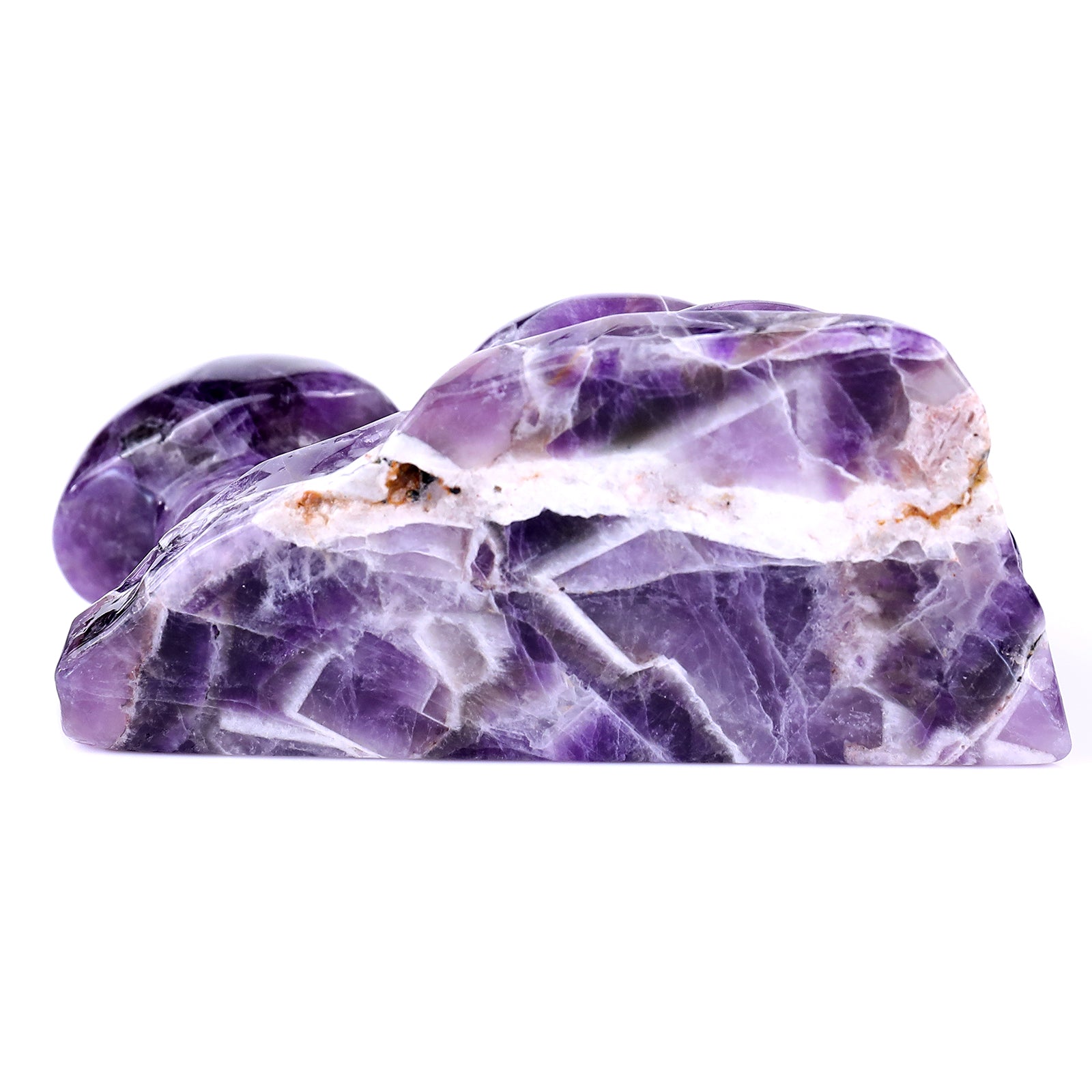 4.7" Dream Amethyst Hand Carved Crystal Mushrooms Sculpture Crystallumi