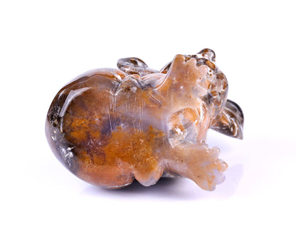 4.9" Chalcedony Hand Carved Crystal Koala Sculpture Crystallumi