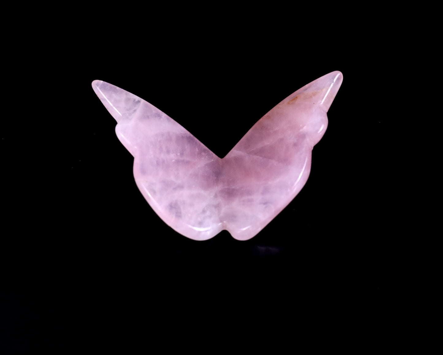 Natural Rose Quartz Hand Carved Crystal Butterfly Set (4pcs)