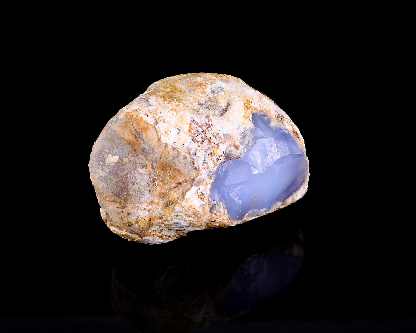 Grade B Natural Blue Chalcedony Rough Stone, Jewelry Making Stone