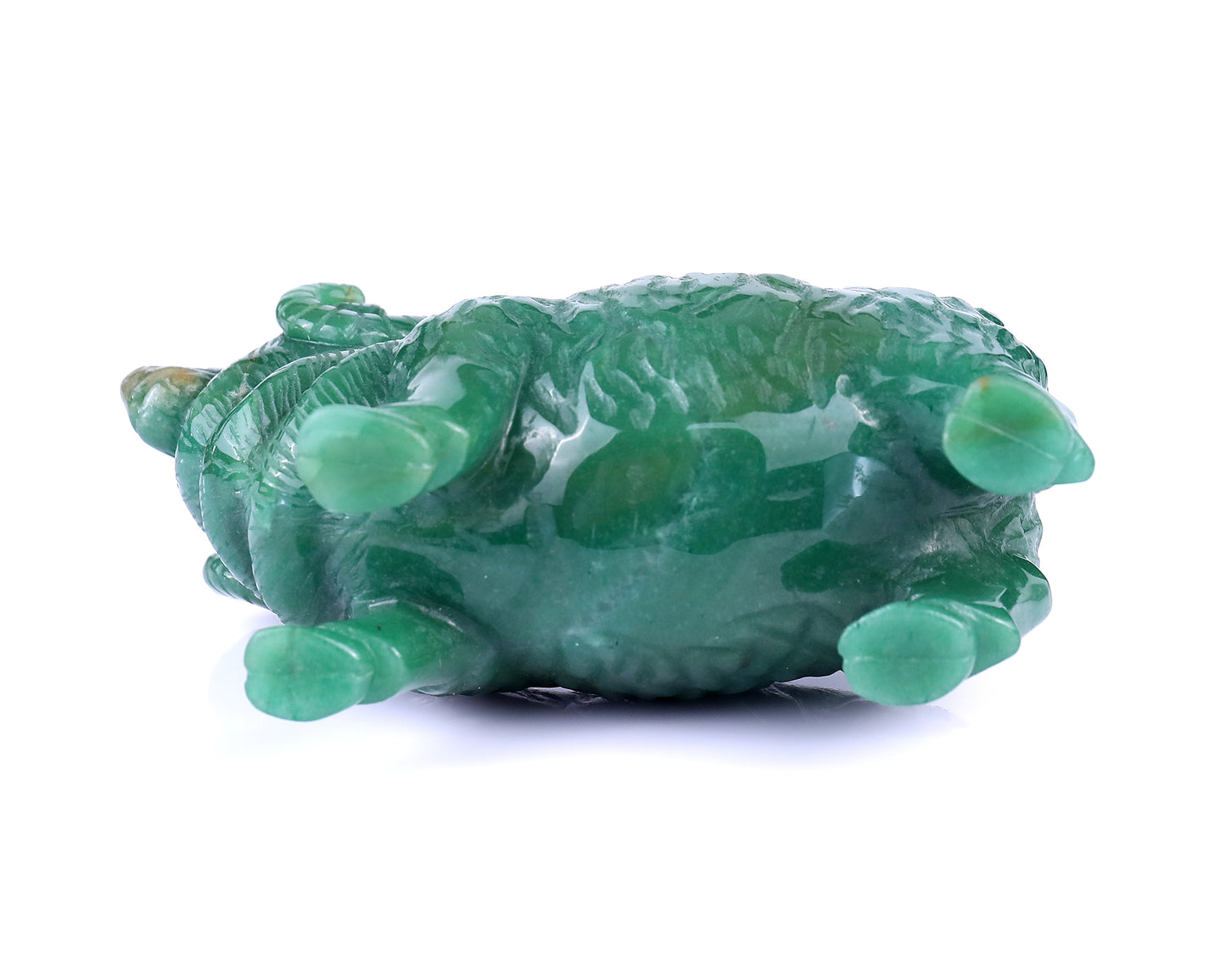 5.4" Green Aventurine Hand Carved Crystal Sheep Sculpture Crystallumi