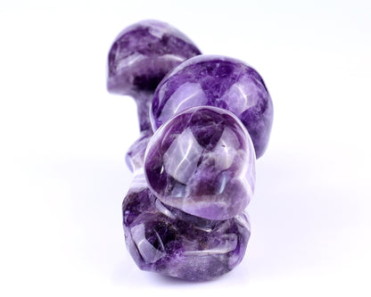 5.6" Dream Amethyst Hand Carved Crystal Mushrooms Sculpture Crystallumi