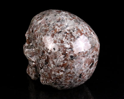 4.3" Yooperlite Hand Carved Crystal Realistic Skull Sculpture