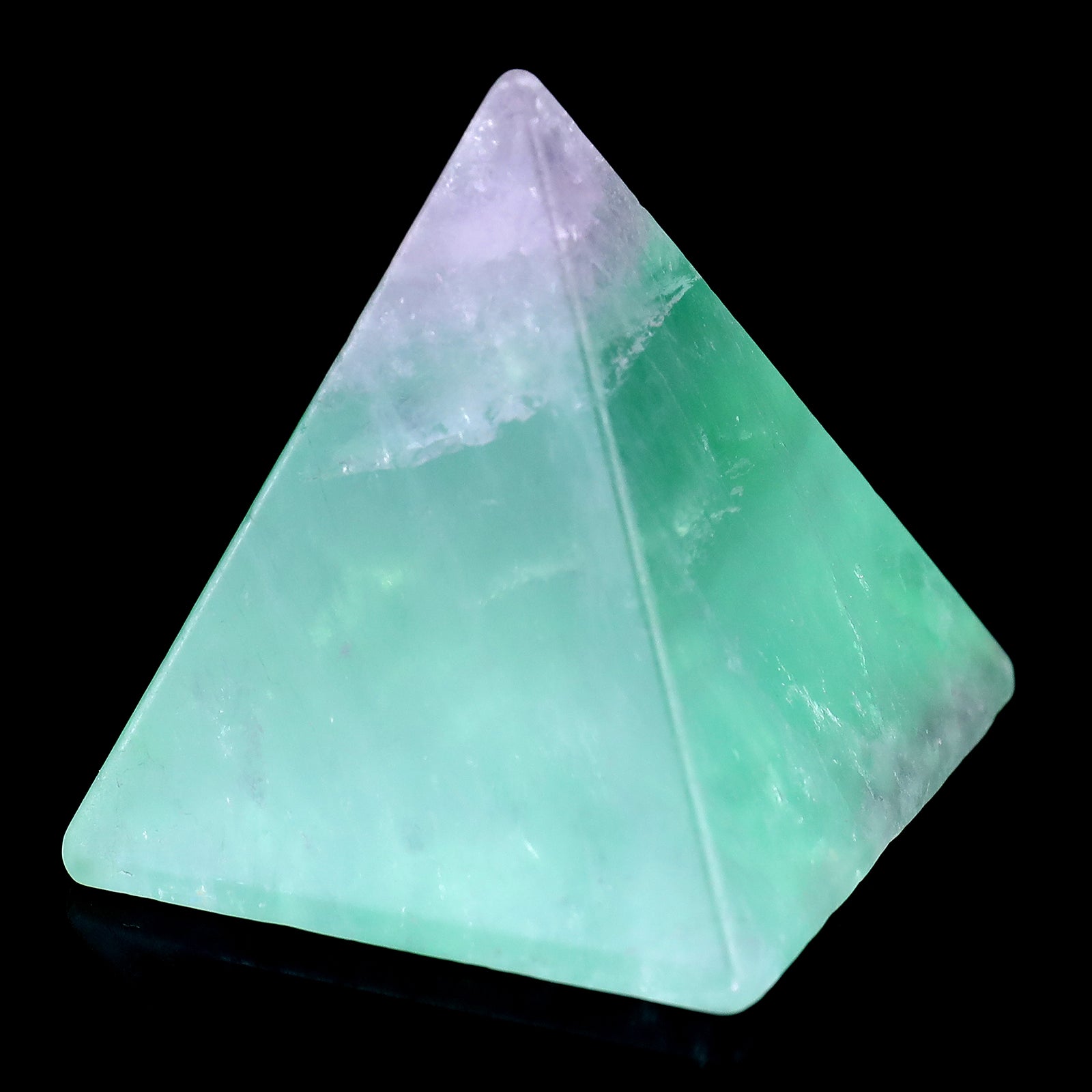 52mm Fluorite Hand Carved Crystal Pyramid Crystallumi