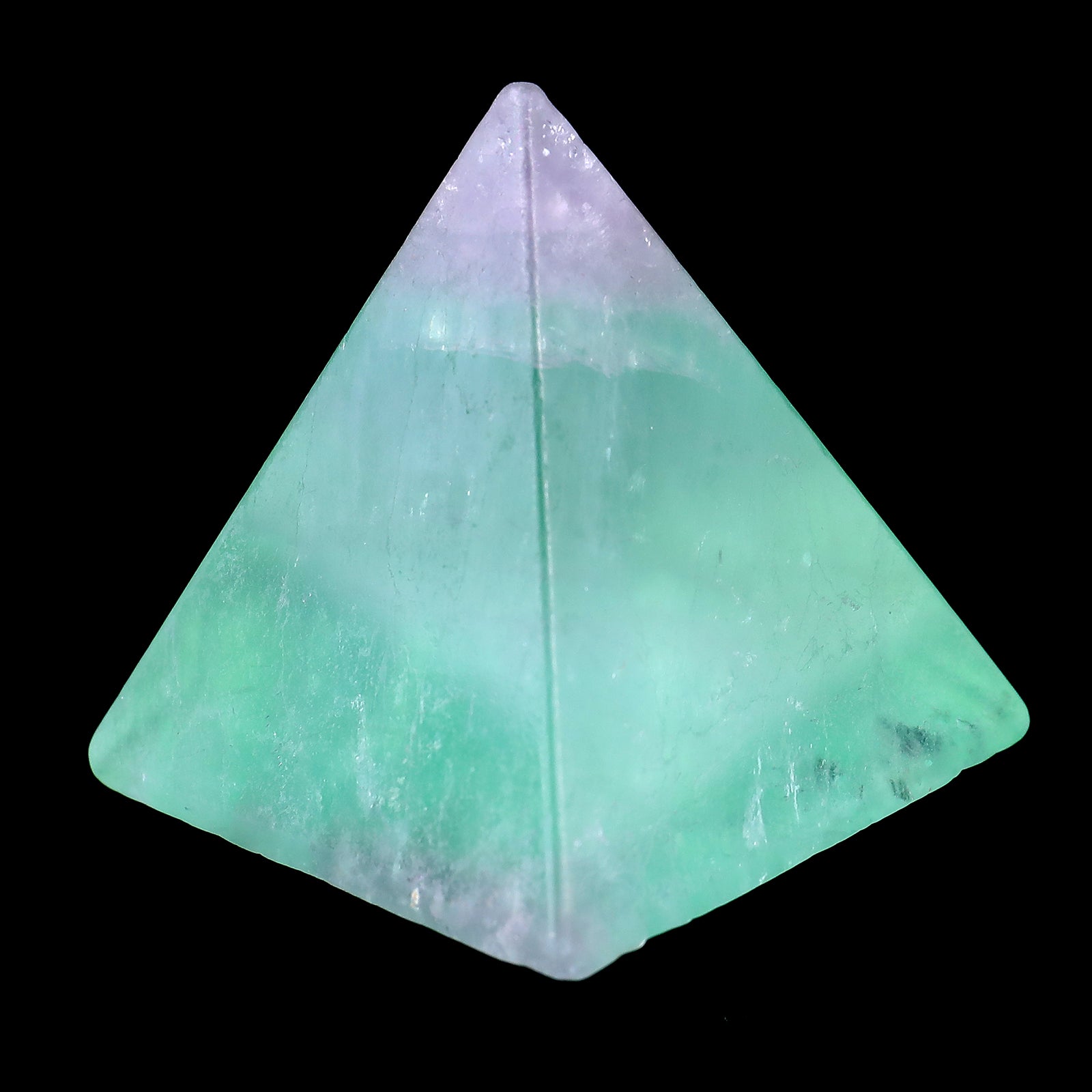 52mm Fluorite Hand Carved Crystal Pyramid Crystallumi