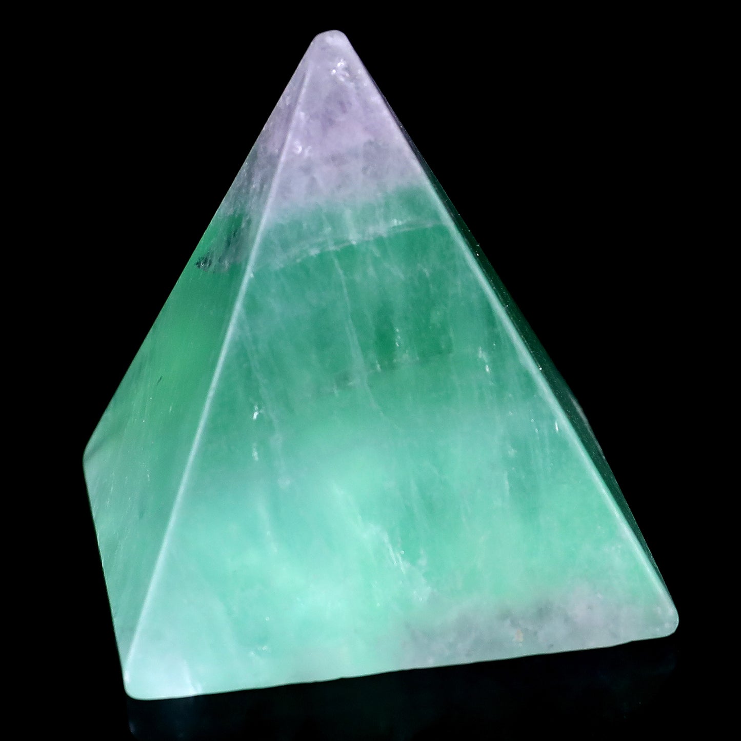 52mm Fluorite Hand Carved Crystal Pyramid Crystallumi