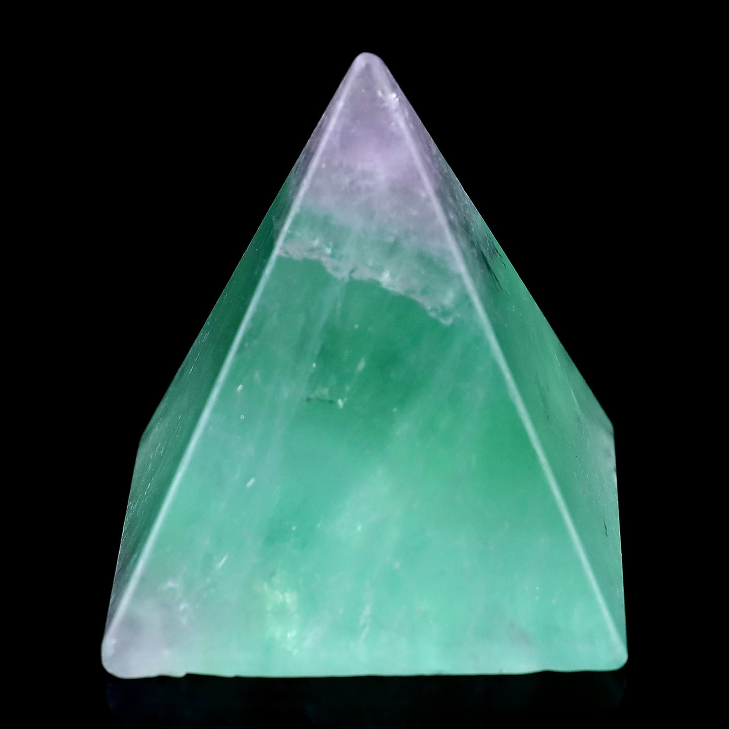 52mm Fluorite Hand Carved Crystal Pyramid Crystallumi