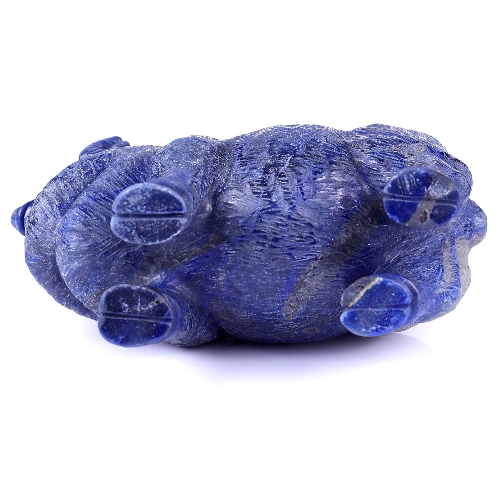 6.7" Blue Aventurine Hand Carved Crystal Sheep Sculpture Crystallumi