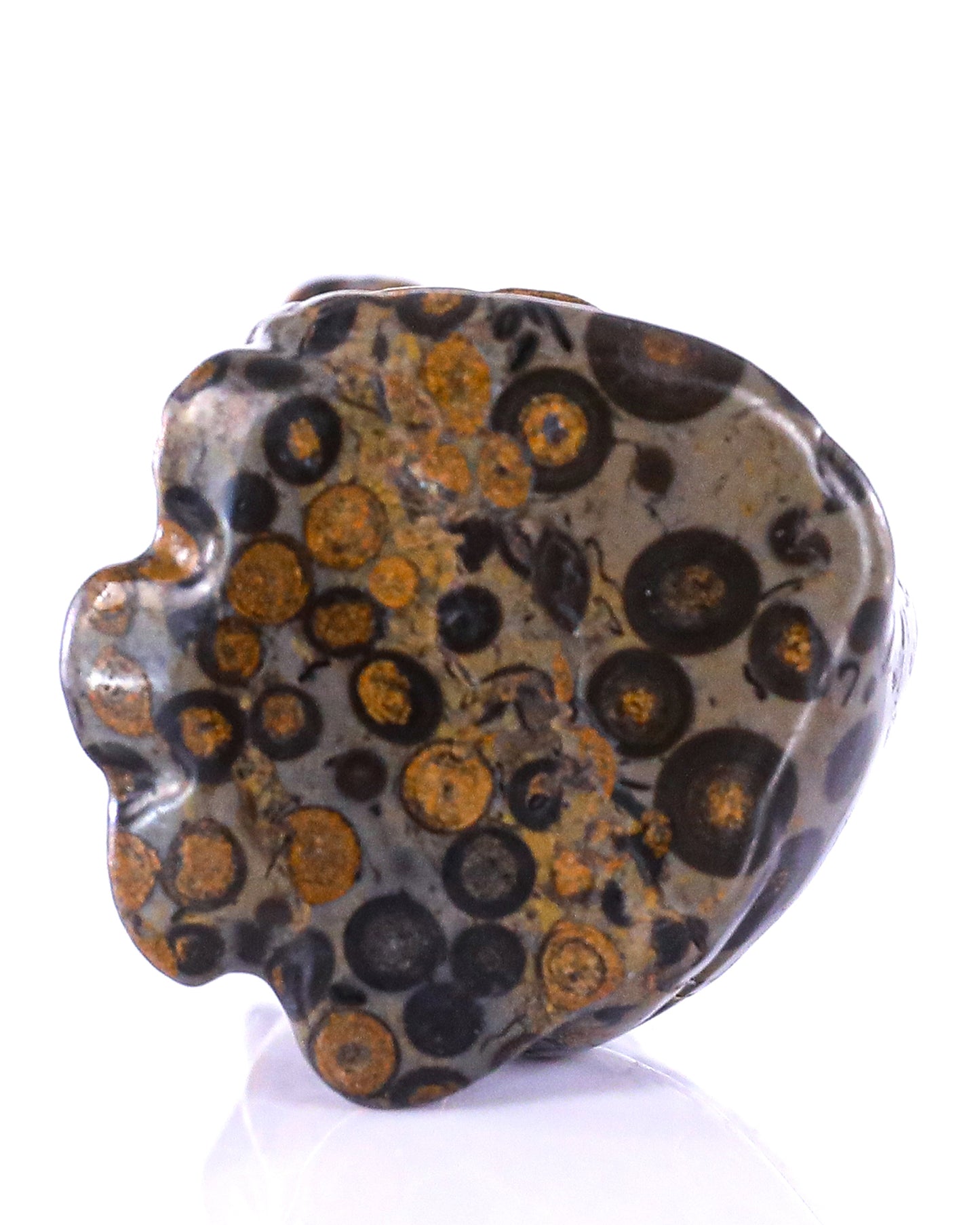 3.0" Leopard Skin Jasper Hand Carved Crystal Leopard Sculpture