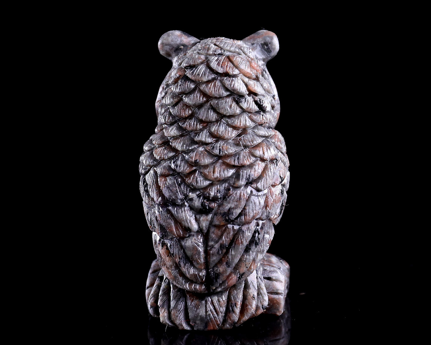 3.0" Yooperlite Hand Carved Crystal Owl Sculpture