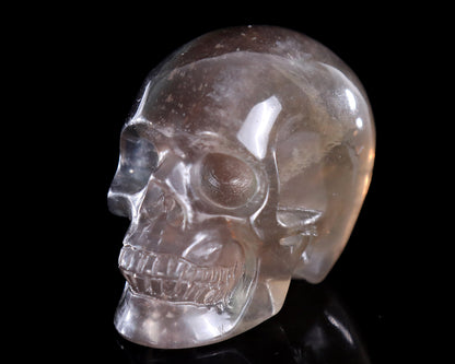 3.0" Fluorite Hand Carved Crystal Skull Sculpture