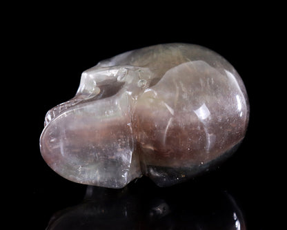 3.0" Fluorite Hand Carved Crystal Skull Sculpture