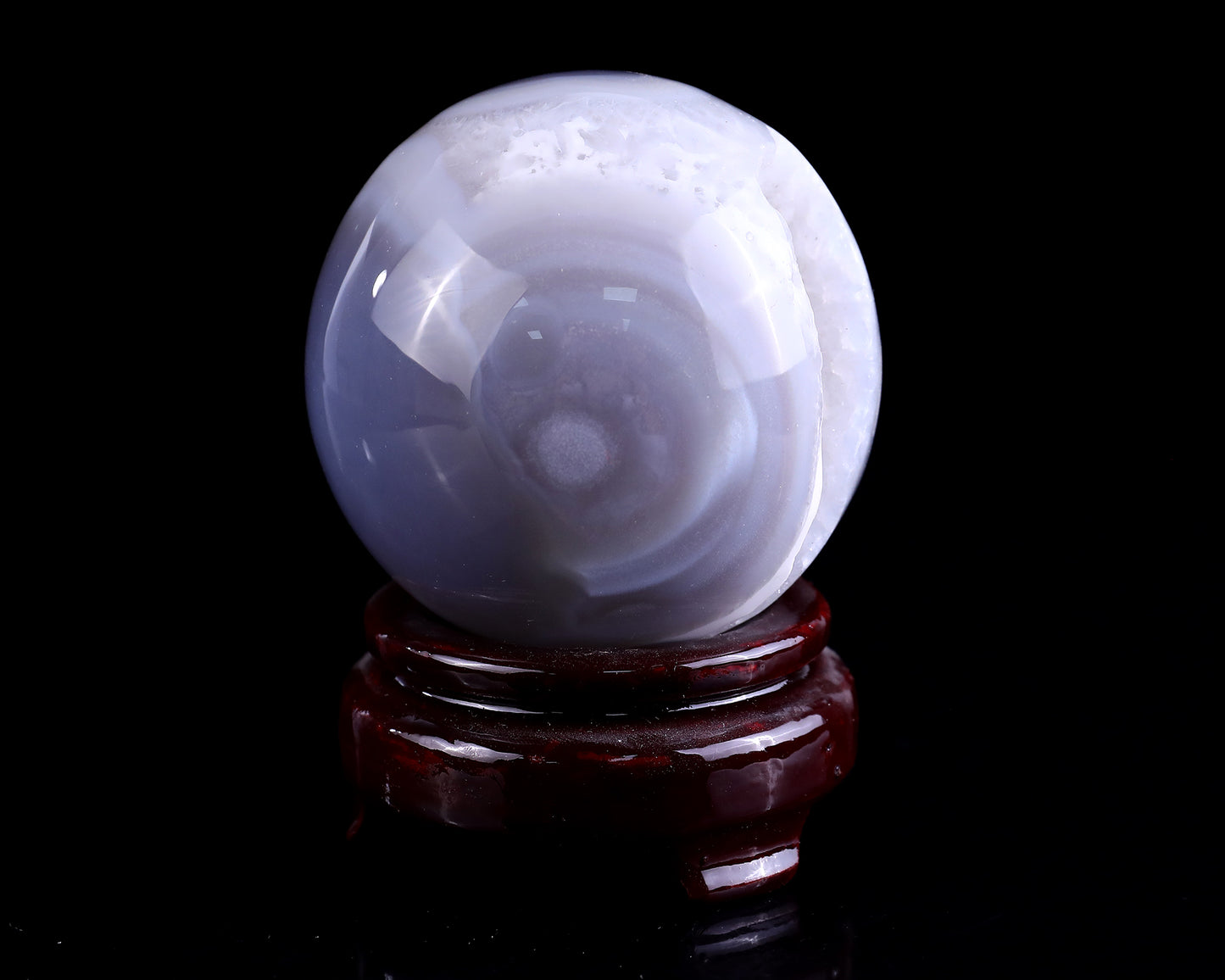 75mm Geode Agate Hand Carved Crystal Sphere