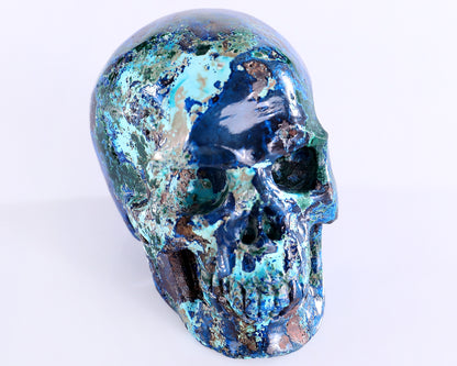 3.0" Phoenix Stone Hand Carved Crystal Realistic Skull Sculpture