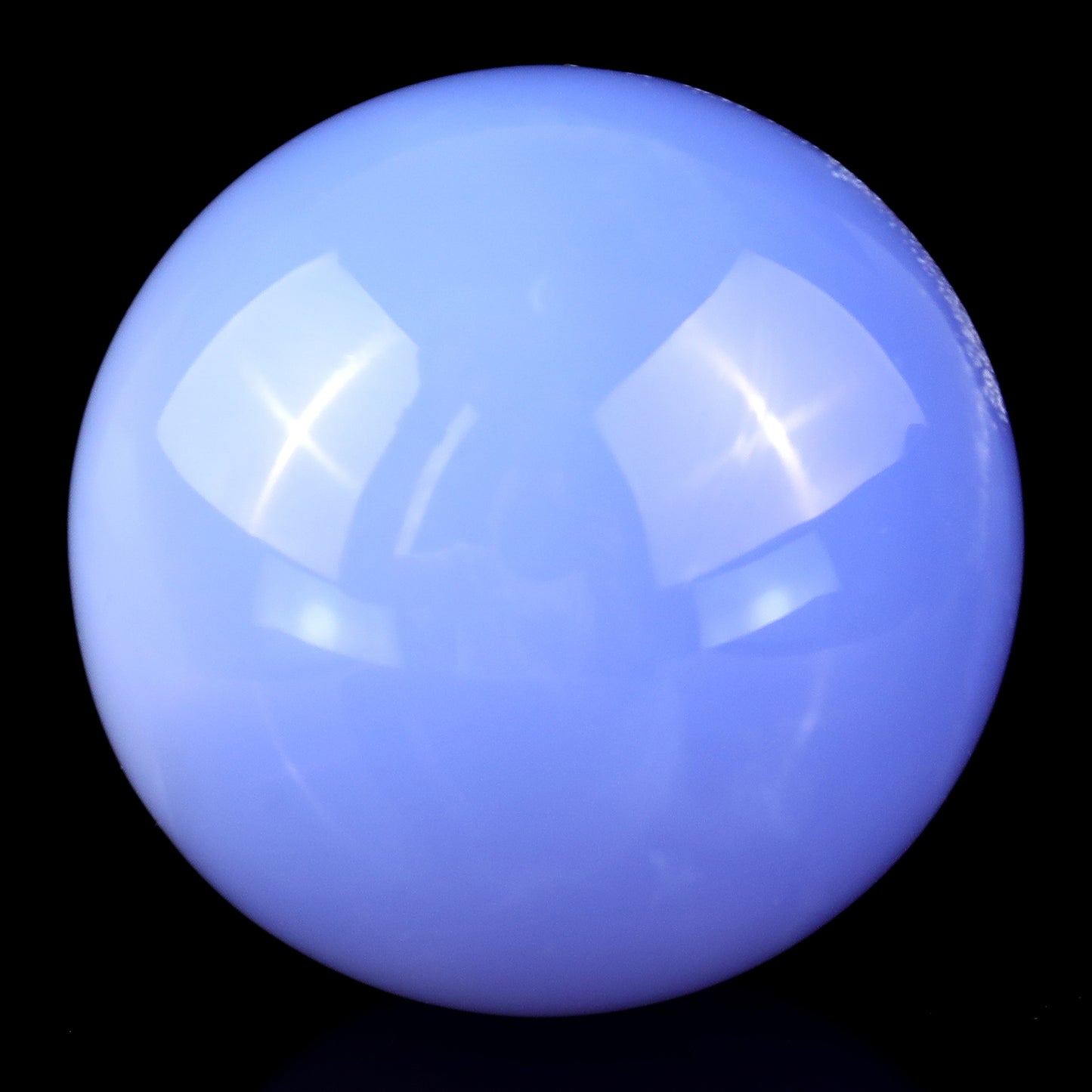 65mm Blue Chalcedony Hand Carved Crystal Sphere Crystallumi