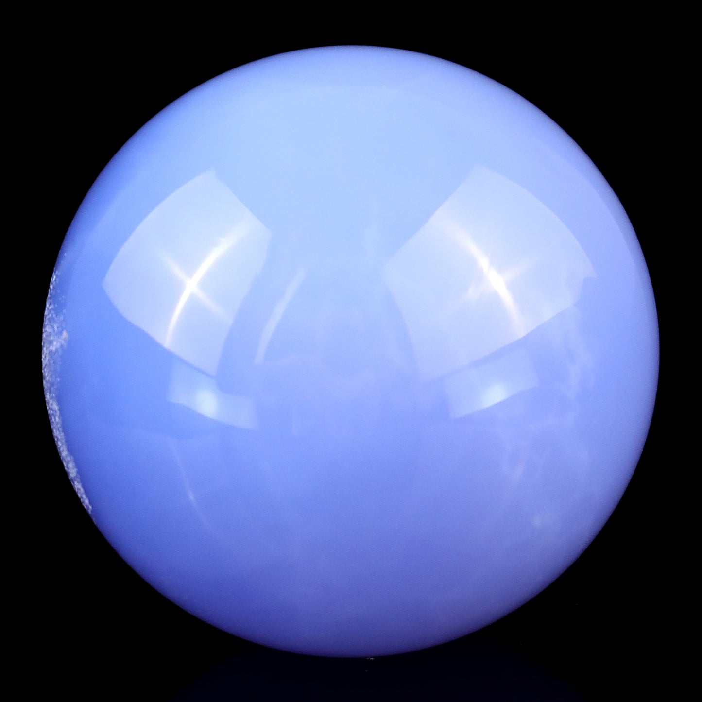 65mm Blue Chalcedony Hand Carved Crystal Sphere Crystallumi