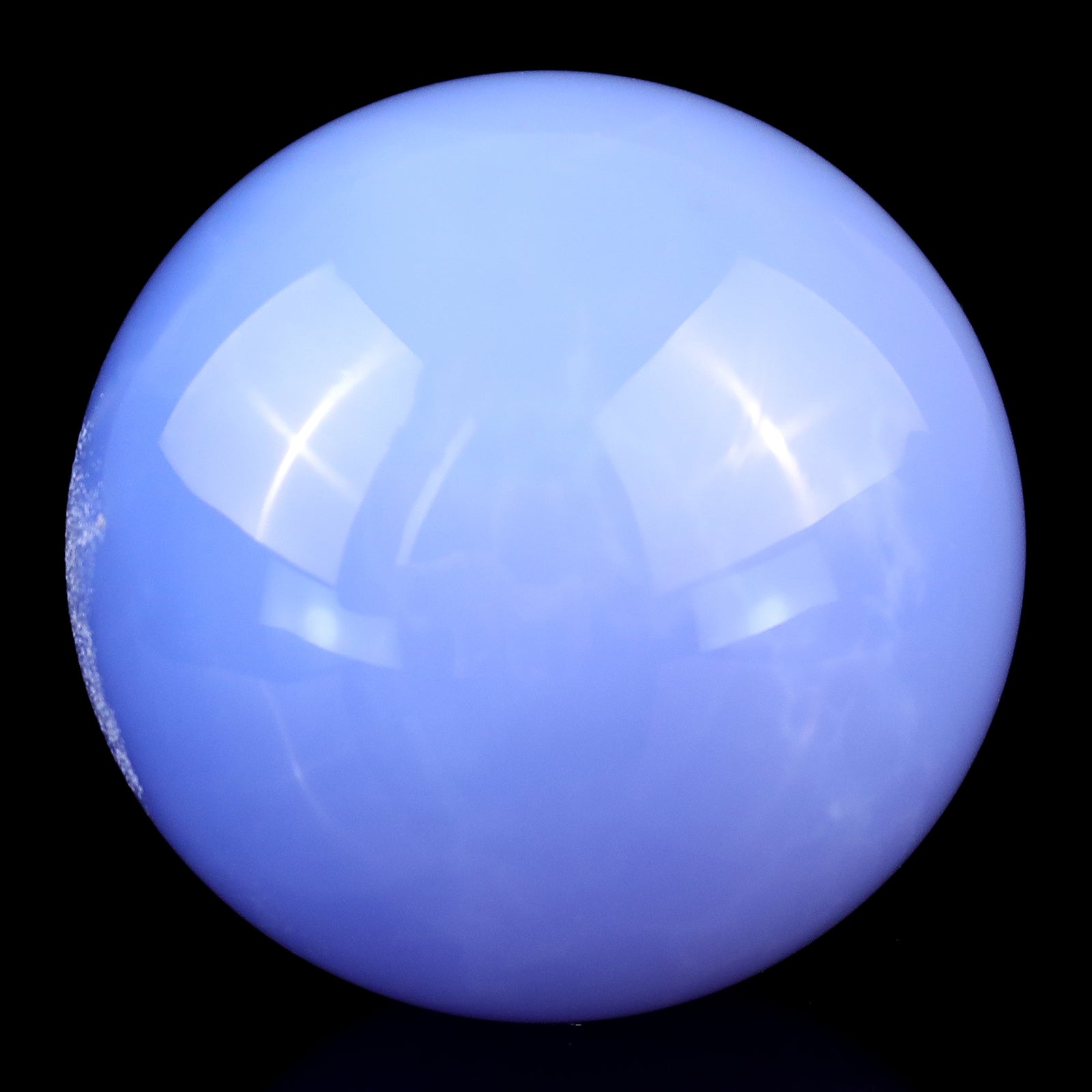 65mm Blue Chalcedony Hand Carved Crystal Sphere Crystallumi