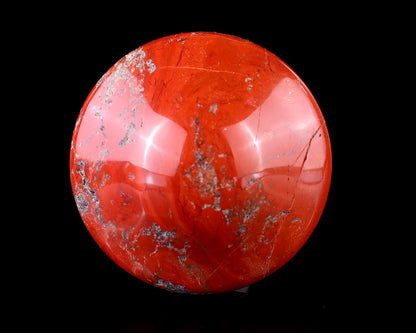 70mm Red Jasper Hand Carved Crystal Mushroom Sculpture Crystallumi