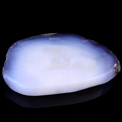 8.3" Blue Chalcedony Hand Carved Crystal Ashtray Fruit Tray Crystallumi